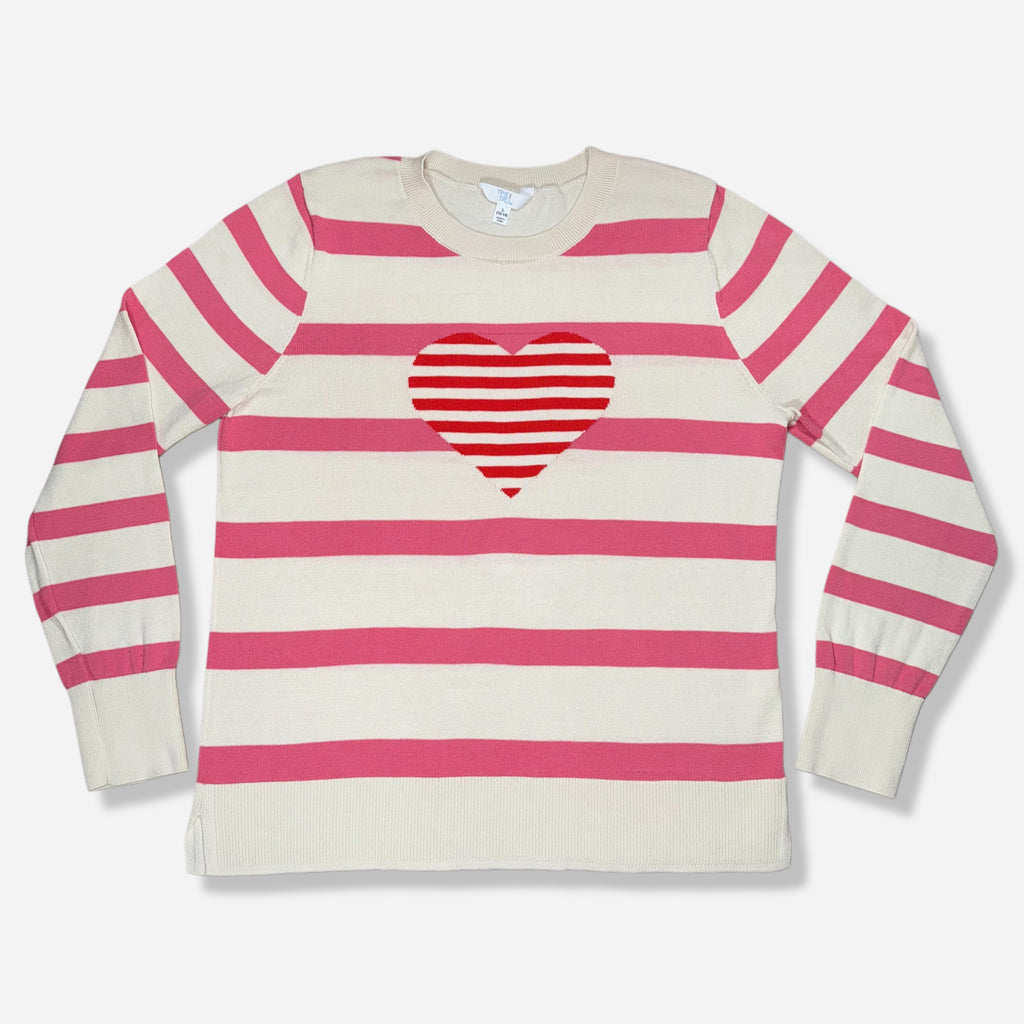 SUÉTER DE CORAZÓN | TIME AND TRU | TALLA L