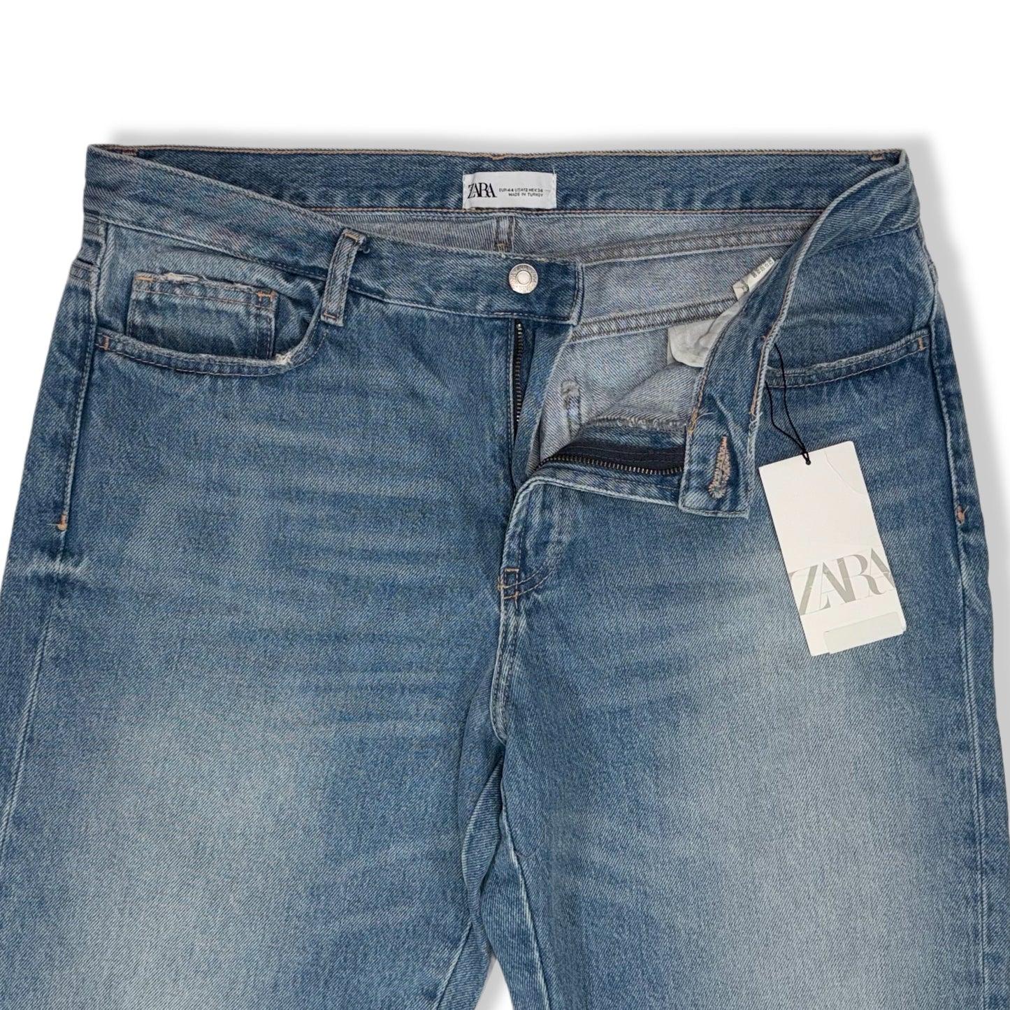 JEANS LOW-RISE PATCHWORK | ZARA | TALLA 12