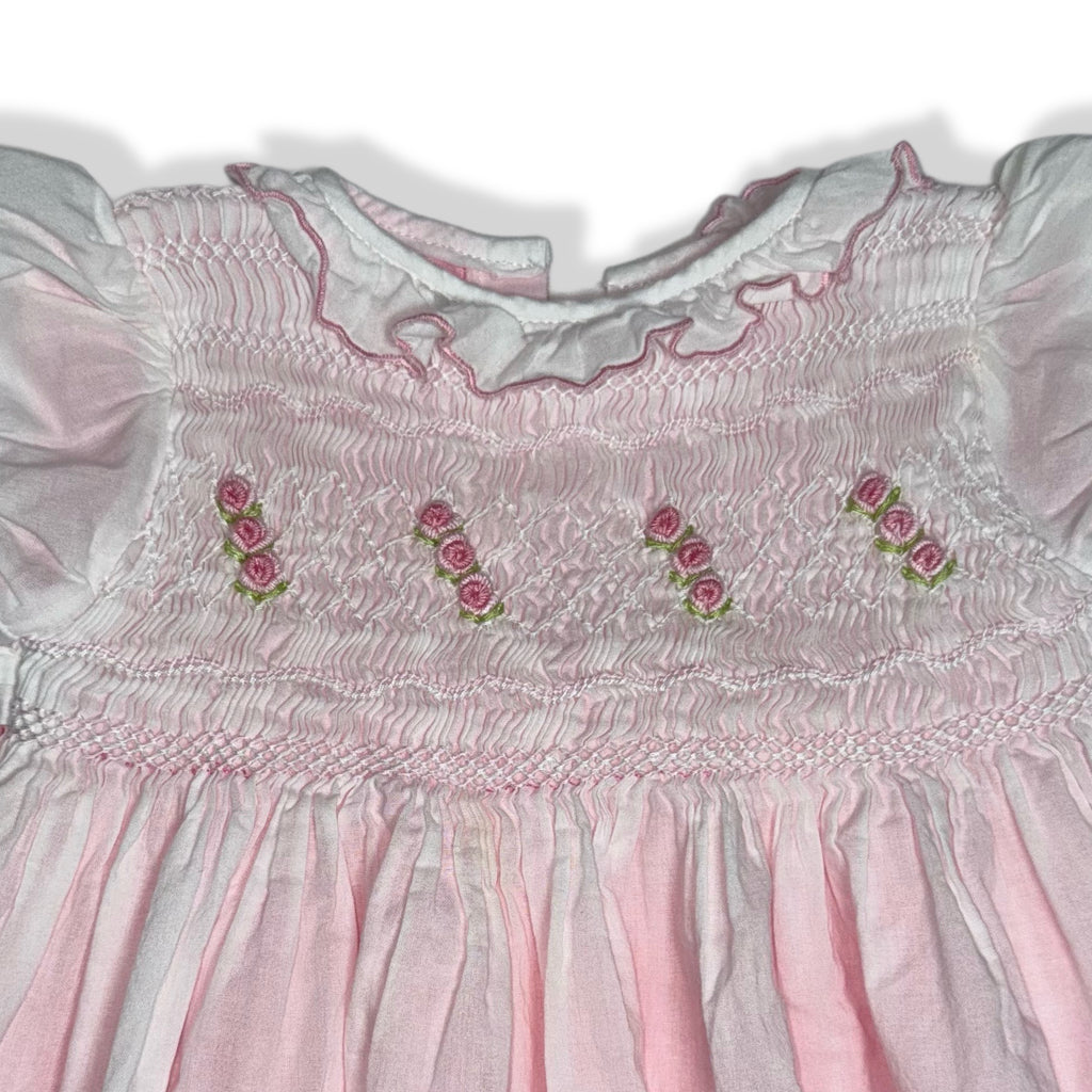 VESTIDO BORDADO PARA BEBÉ | KARELA KIDS | TALLA 6 MESES