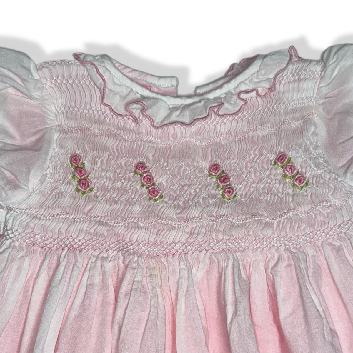 VESTIDO BORDADO PARA BEBÉ | KARELA KIDS | TALLA 6 MESES