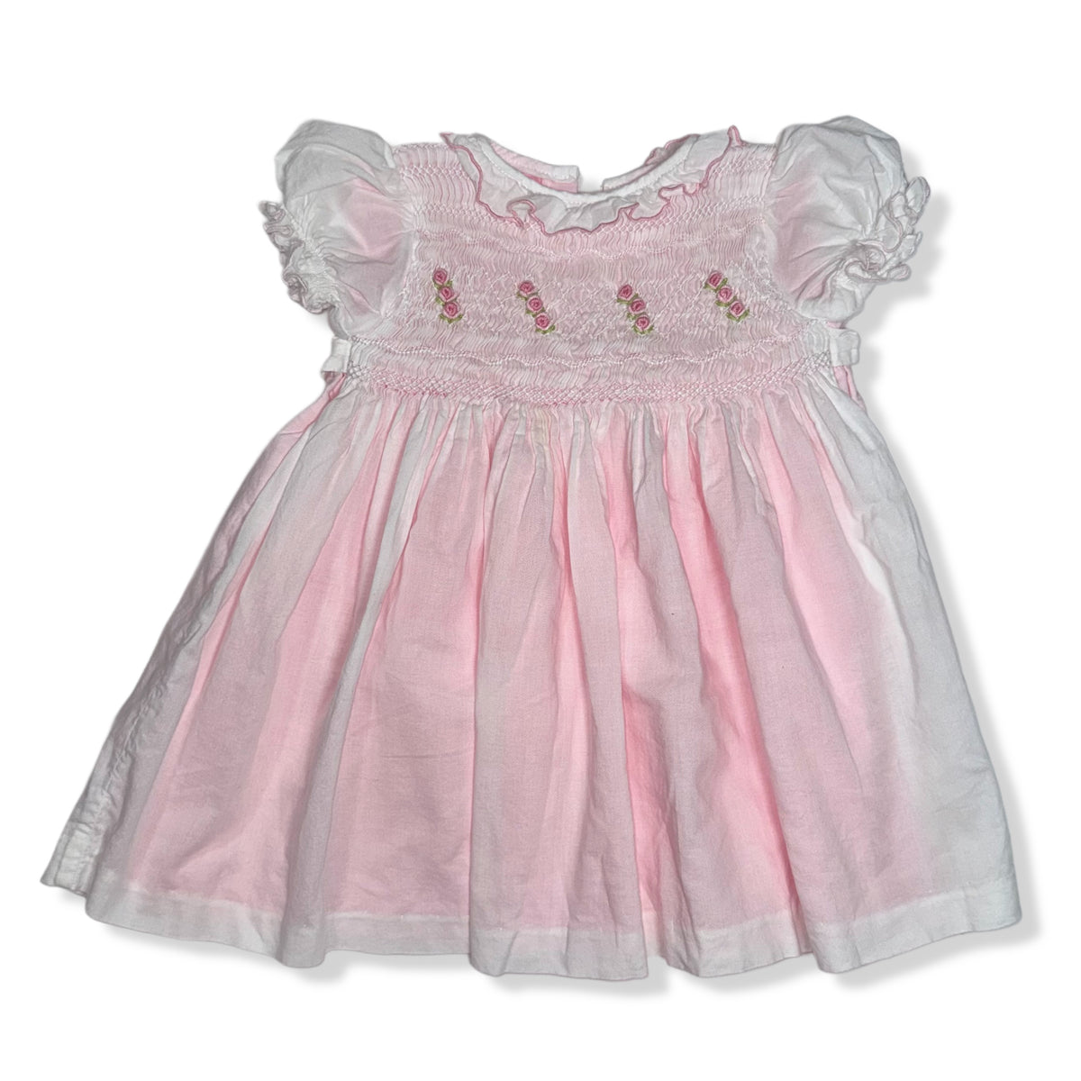 VESTIDO BORDADO PARA BEBÉ | KARELA KIDS | TALLA 6 MESES