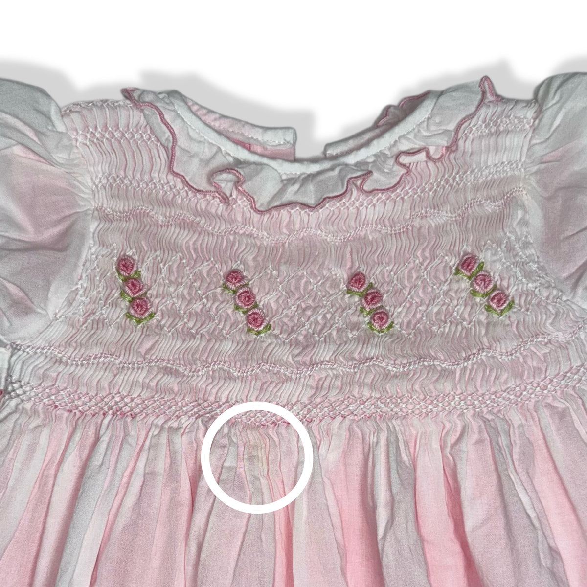 VESTIDO BORDADO PARA BEBÉ | KARELA KIDS | TALLA 6 MESES