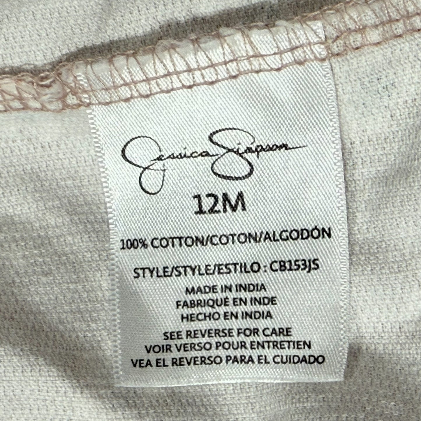 VESTIDO ESTILO JUMPER PARA BEBÉS | JESSICA SIMPSON | 12M