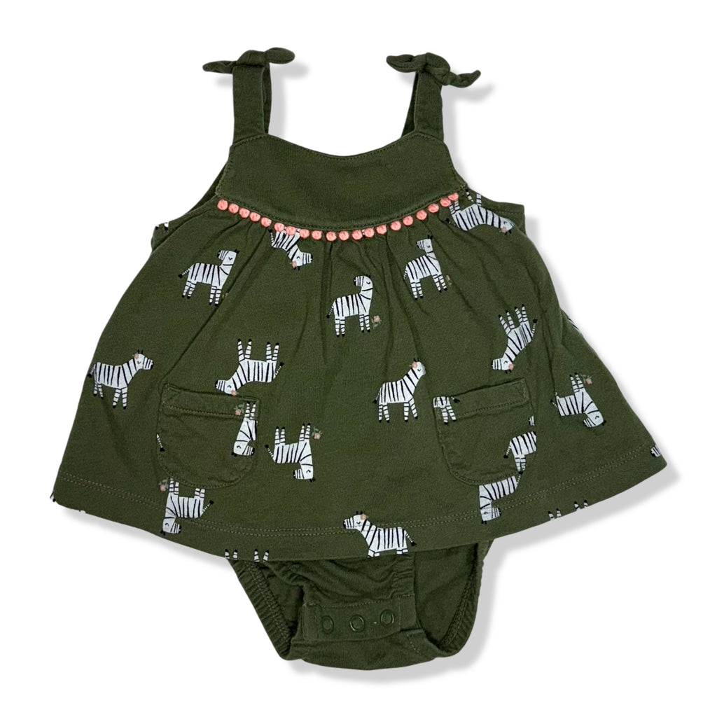 VESTIDO CON ESTAMPADO DE CEBRAS | CARTER’S | 6M