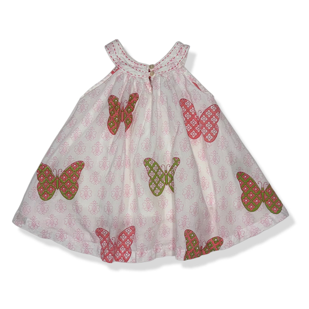 VESTIDO CON MARIPOSAS PARA BEBÉ | ALMIRAH NYC | TALLA 9-12 MESES