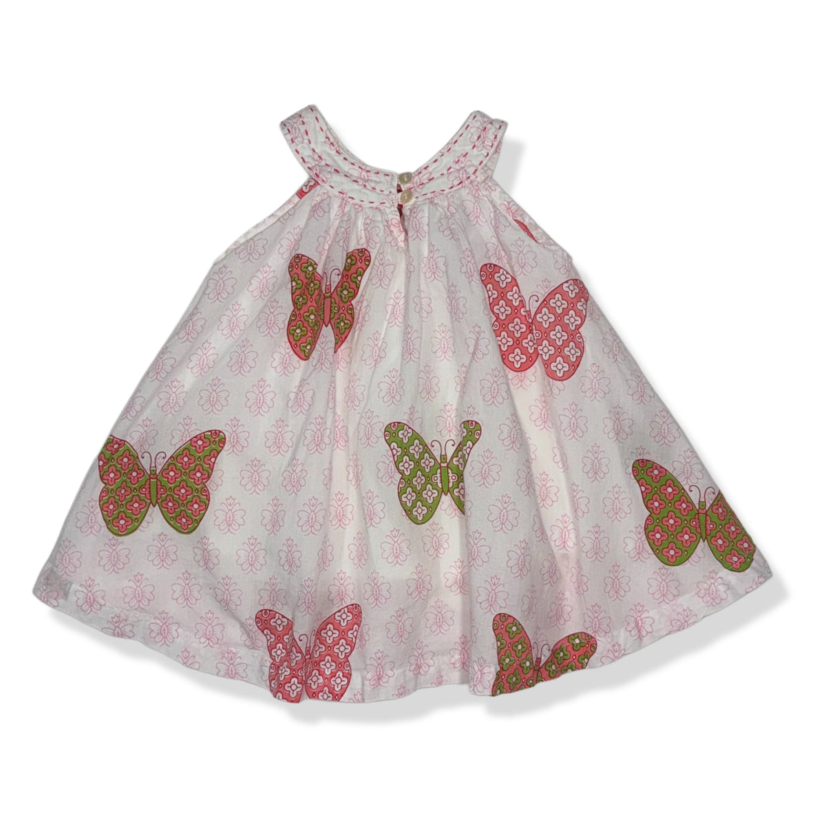 VESTIDO CON MARIPOSAS PARA BEBÉ | ALMIRAH NYC | TALLA 9-12 MESES