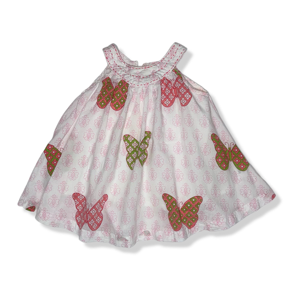 VESTIDO CON MARIPOSAS PARA BEBÉ | ALMIRAH NYC | TALLA 9-12 MESES