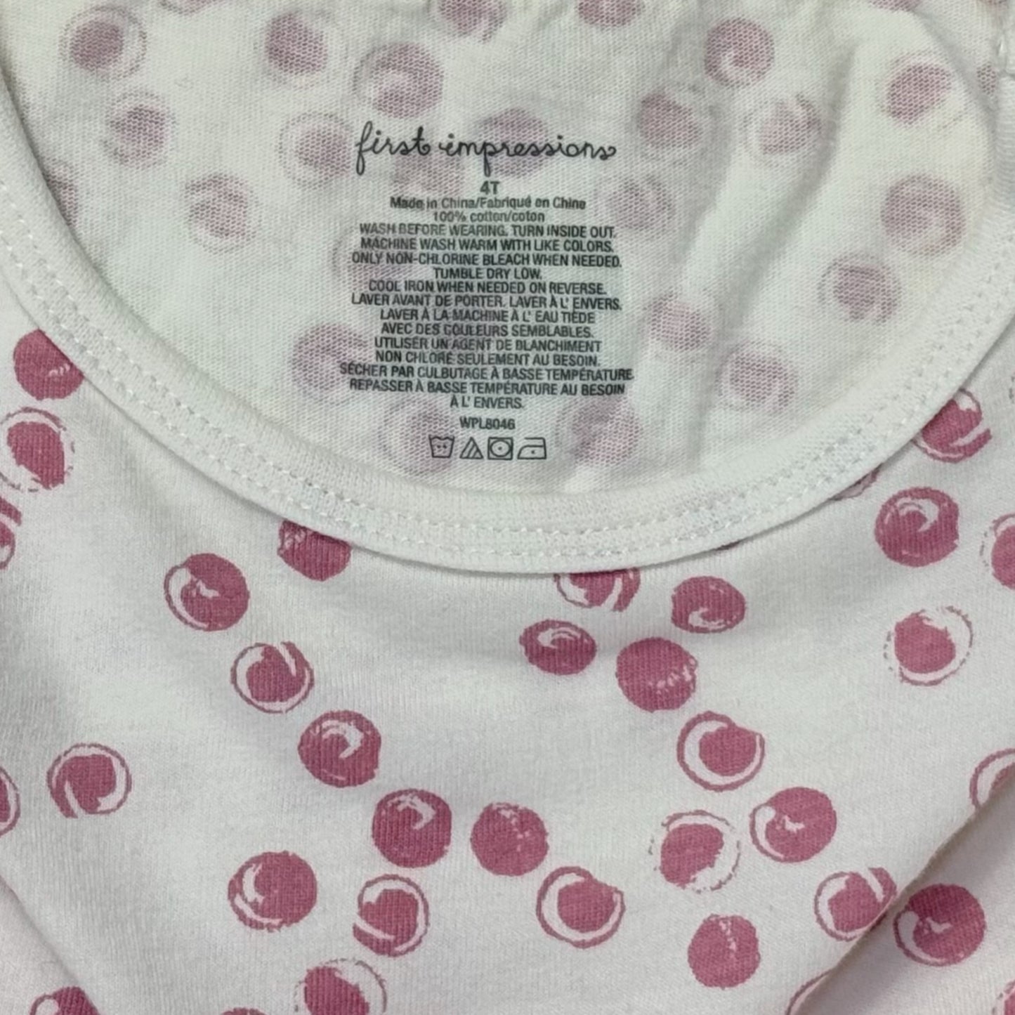 TOP PARA NIÑAS | FIRST IMPRESSIONS | TALLA 4T