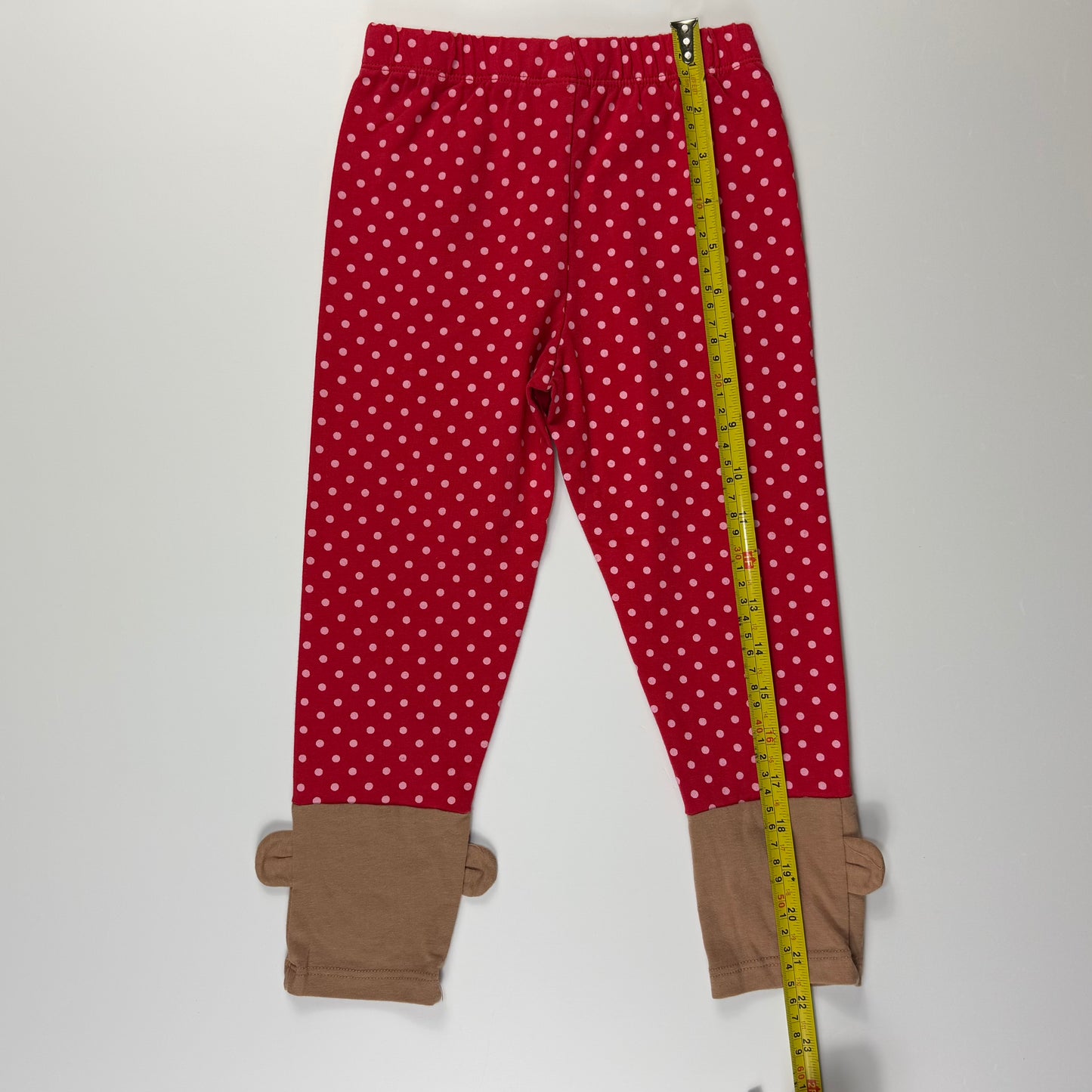 LEGGINGS ROJOS CON DETALLE DE RENO | 4T