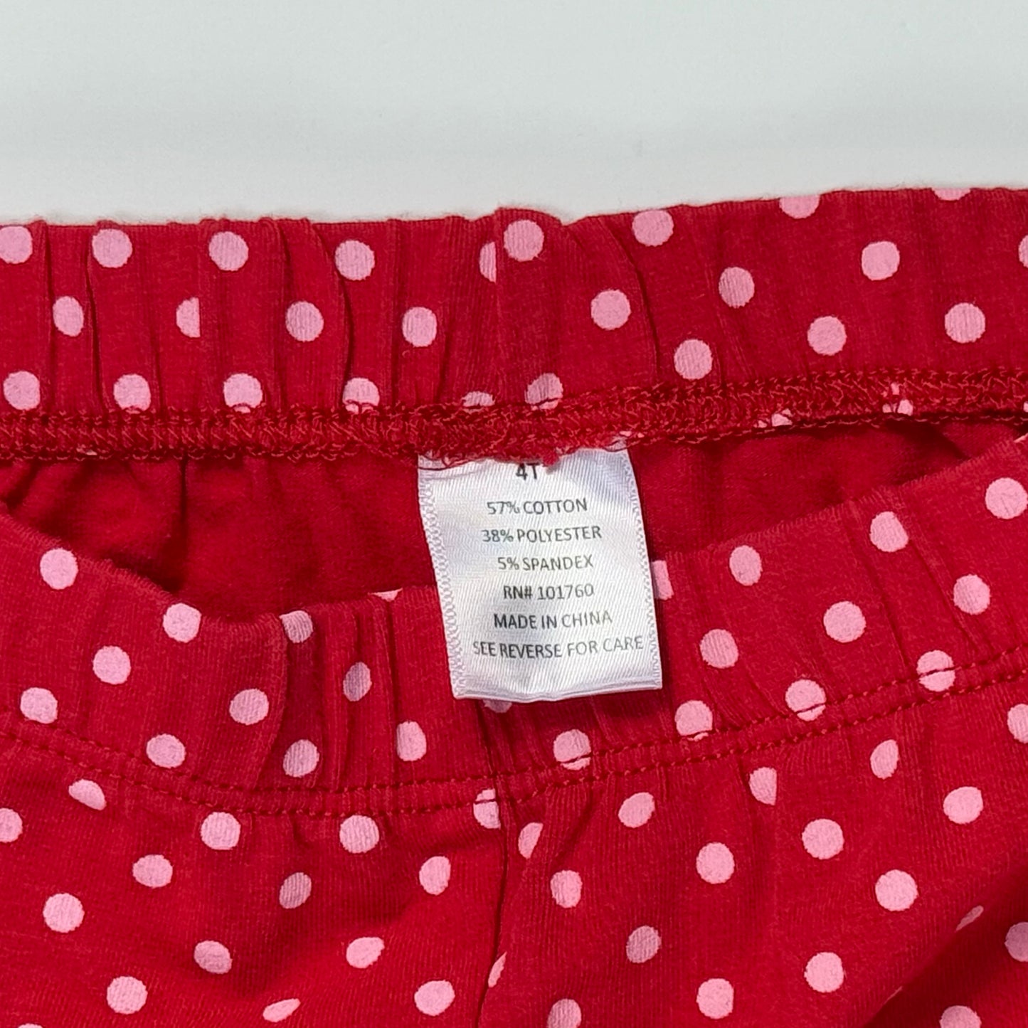 LEGGINGS ROJOS CON DETALLE DE RENO | 4T