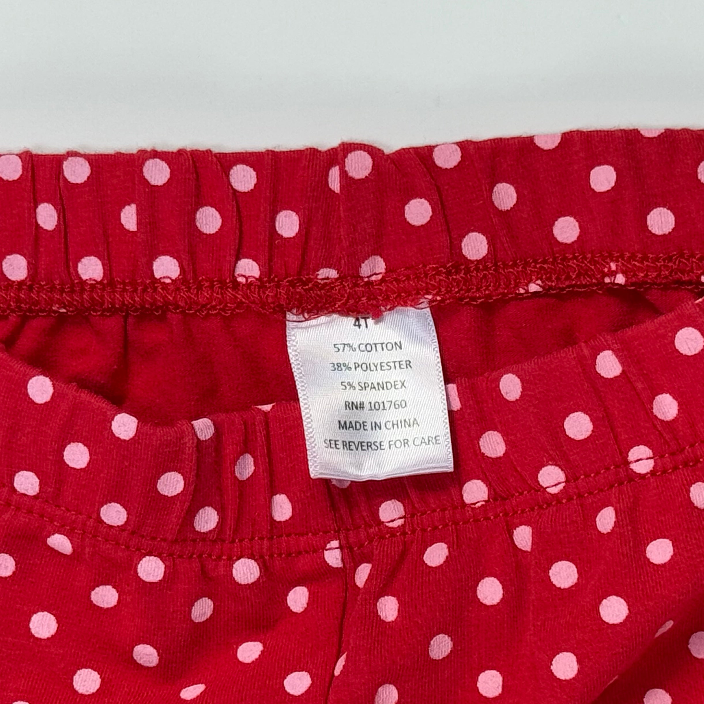 LEGGINGS ROJOS CON DETALLE DE RENO | 4T