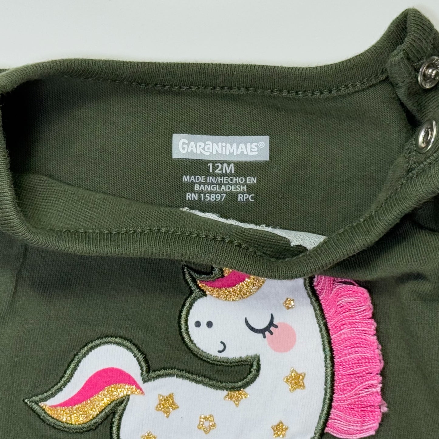 ENTERIZO DE UNICORNIO PARA BEBÉS | GARANIMALS | TALLA 12M