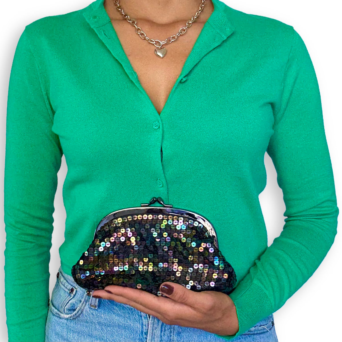 CARDIGAN VERDE CON BOTONES | J.CREW | S