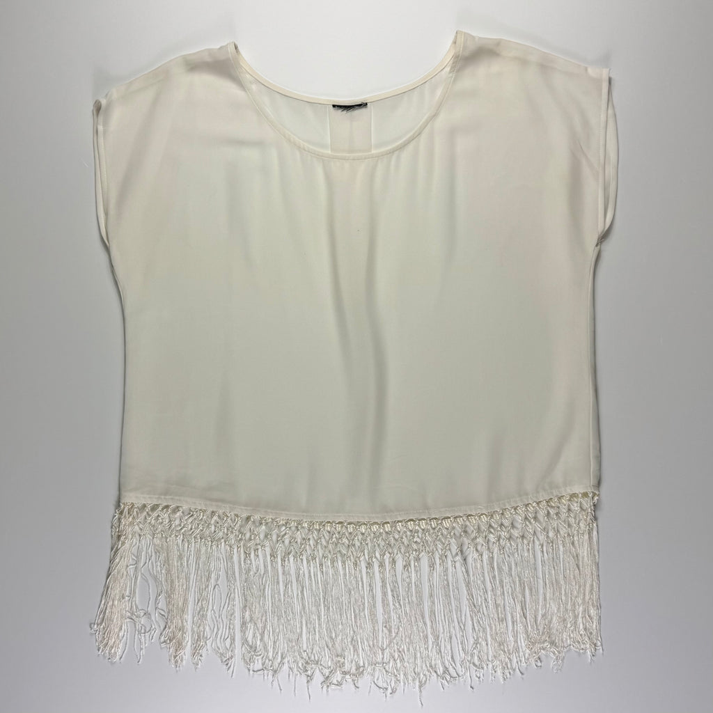 TOP BLANCO CON FLECOS | TALLA M/ L