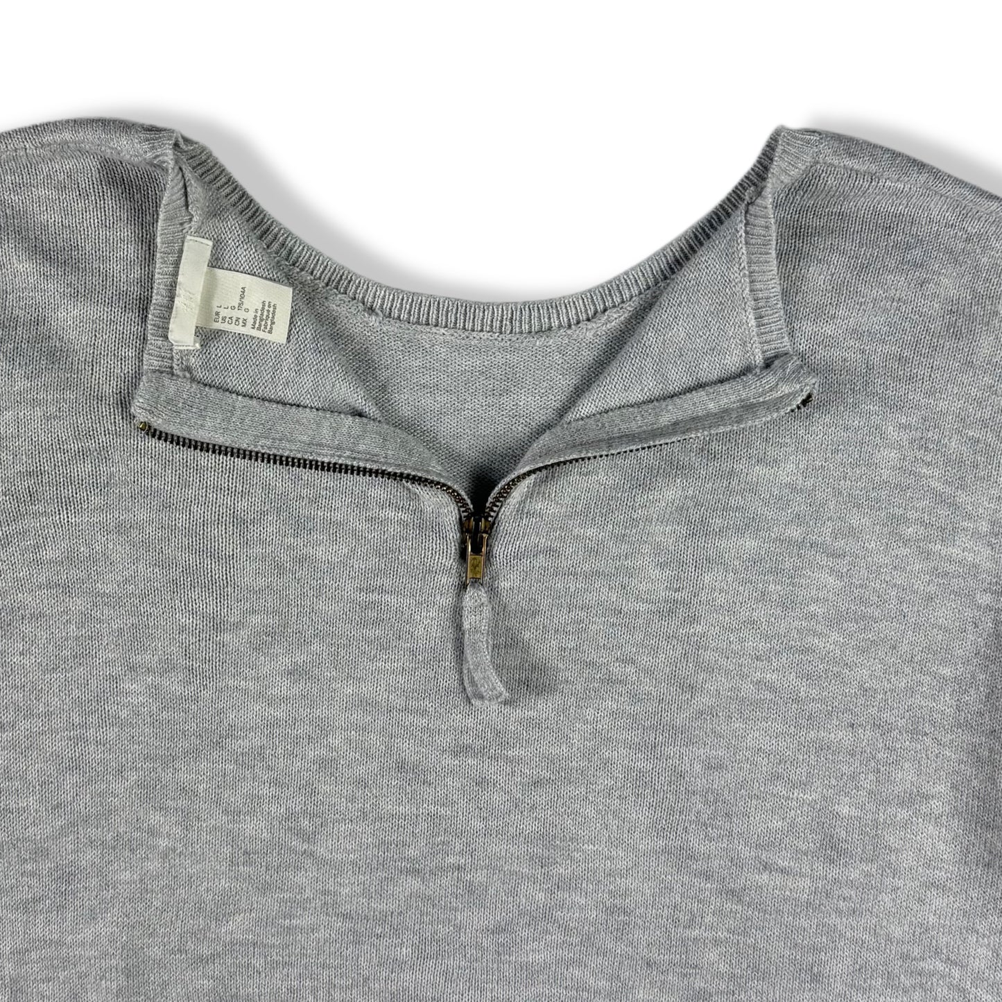 SUÉTER TEJIDO CON ZIPPER TRASERO | H&M | TALLA L