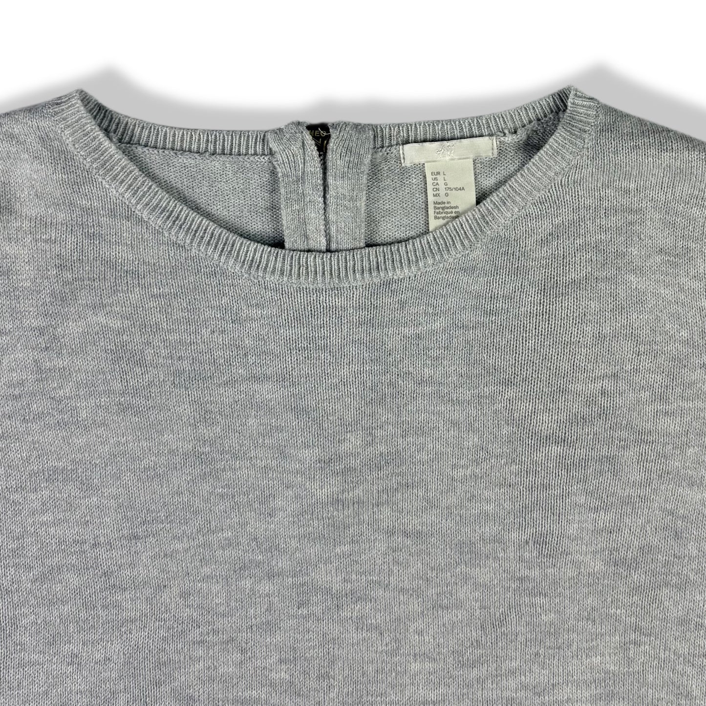 SUÉTER TEJIDO CON ZIPPER TRASERO | H&M | TALLA L