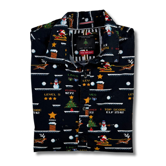 CAMISA NAVIDEÑA RETRO | DENIM & FLOWERS | S