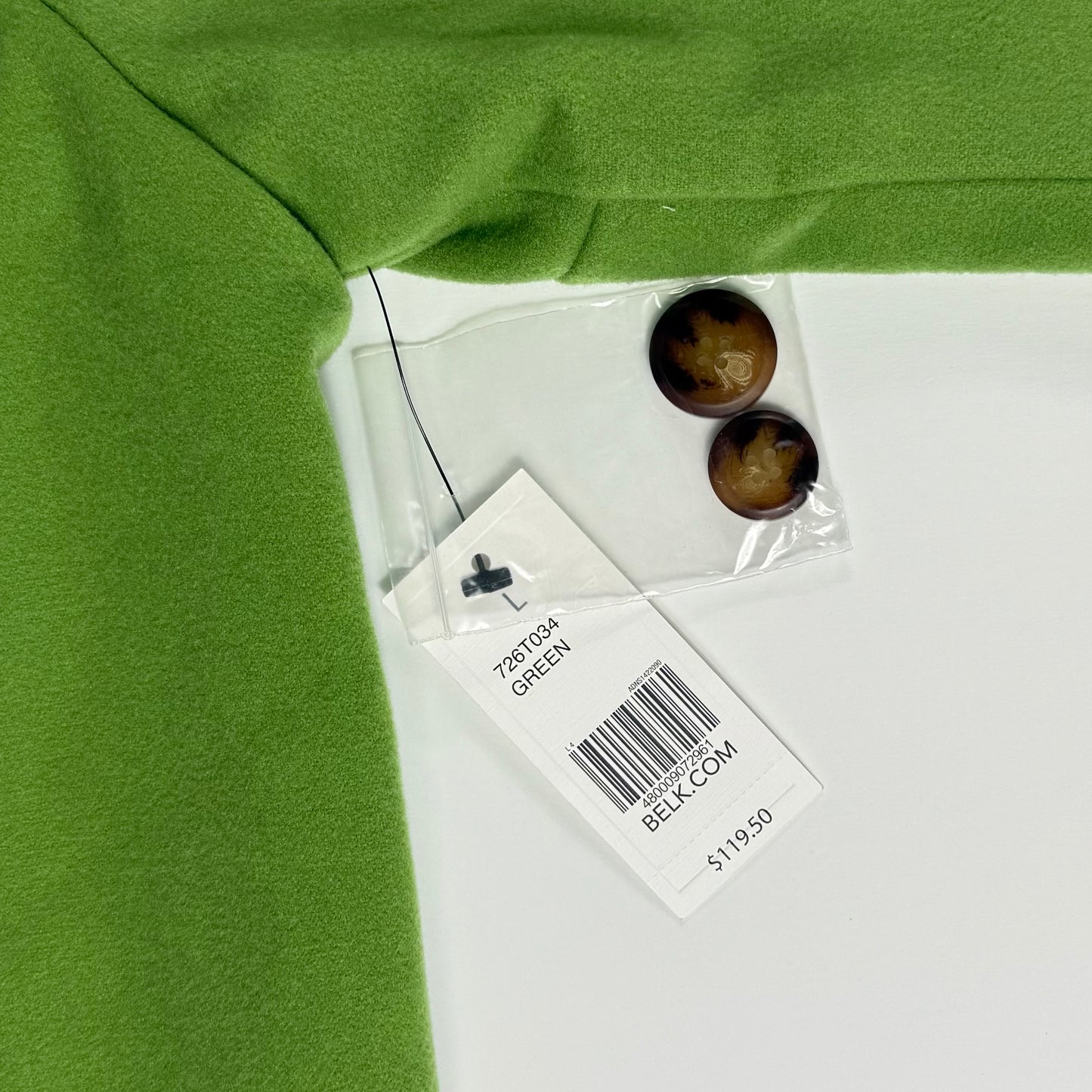 ABRIGO VERDE ESTILO PEA COAT | CROWN & IVY | L