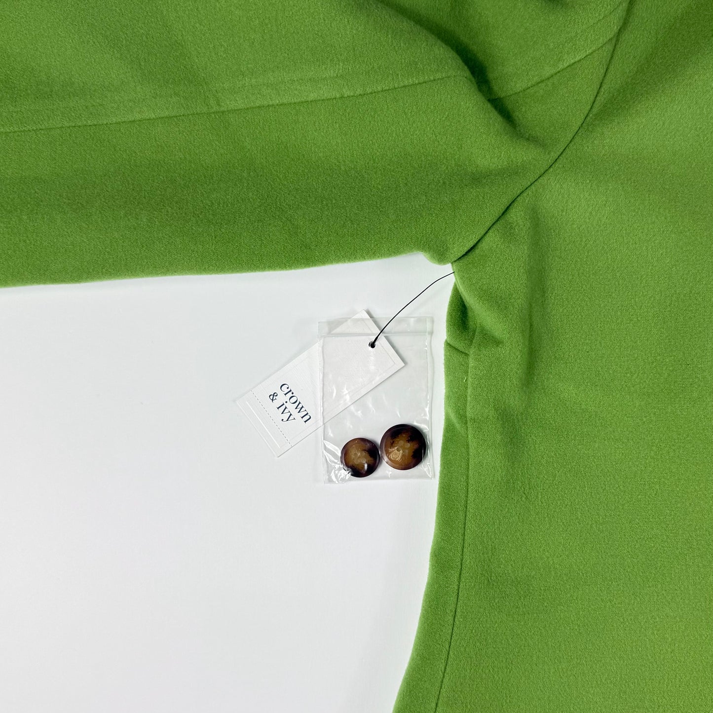 ABRIGO VERDE ESTILO PEA COAT | CROWN & IVY | L