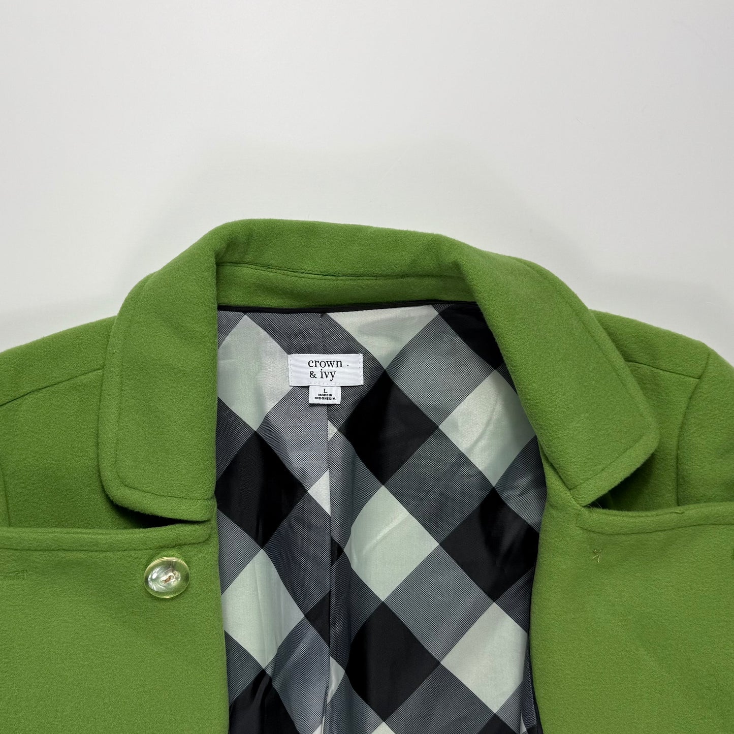 ABRIGO VERDE ESTILO PEA COAT | CROWN & IVY | L