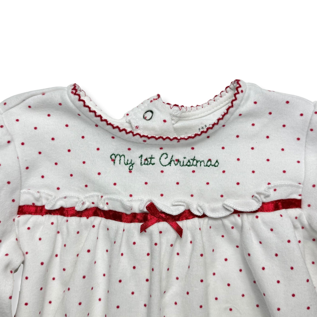 VESTIDO NAVIDEÑO MY 1st CHRISTMAS | LITTLE ME | 9M