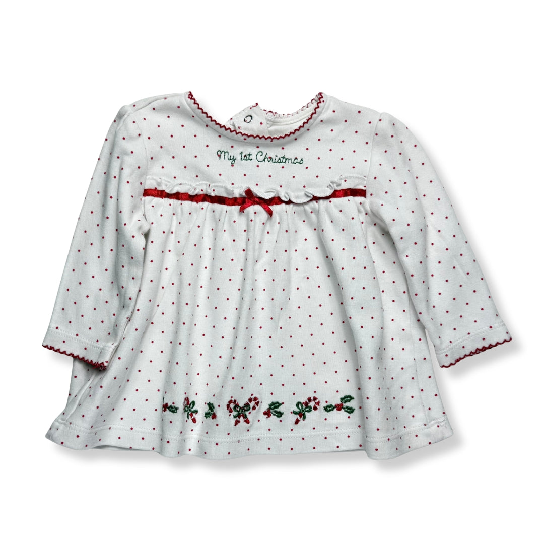 VESTIDO NAVIDEÑO MY 1st CHRISTMAS | LITTLE ME | 9M