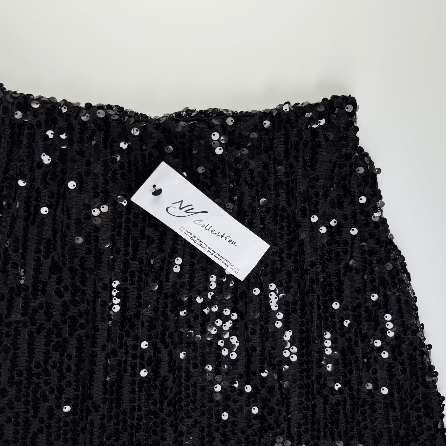 FALDA NEGRA MIDI DE LENTEJUELAS | NV COLLECTION | S