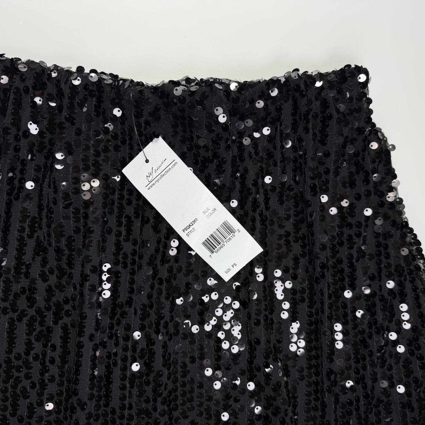 FALDA NEGRA MIDI DE LENTEJUELAS | NV COLLECTION | S