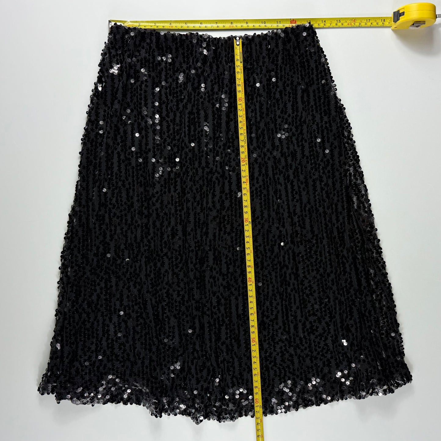 FALDA NEGRA MIDI DE LENTEJUELAS | NV COLLECTION | S