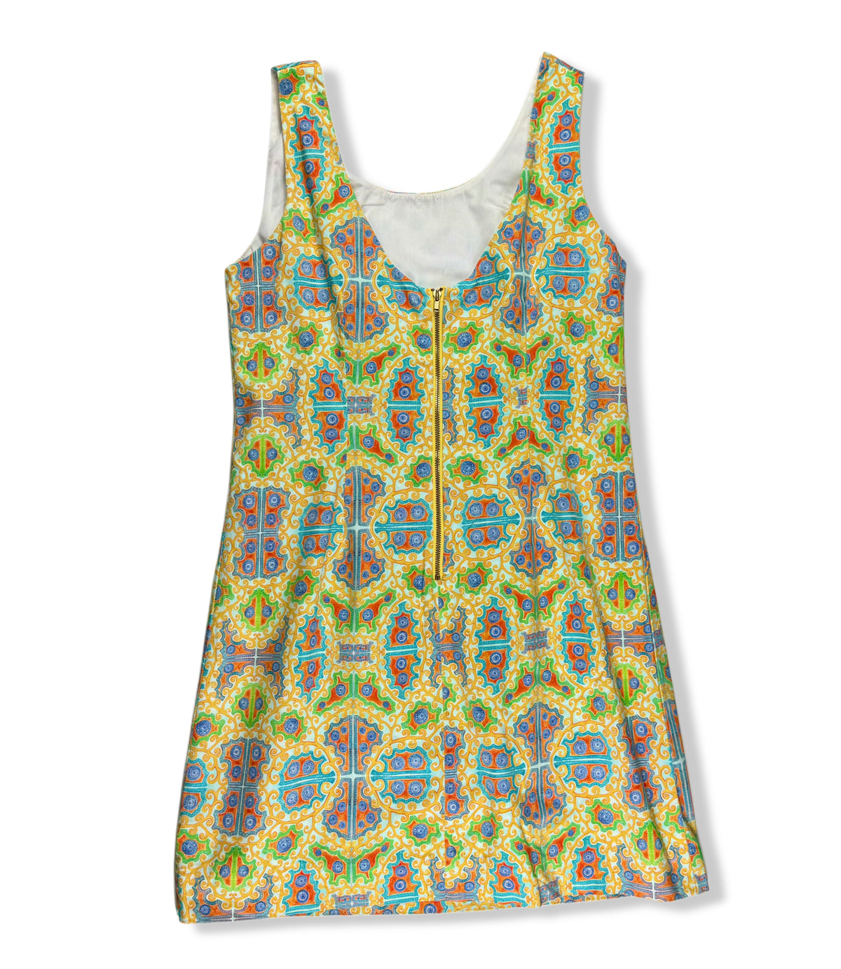VESTIDO ESTAMPADO SIN MANGAS | KAELI SMITH | TALLA 10