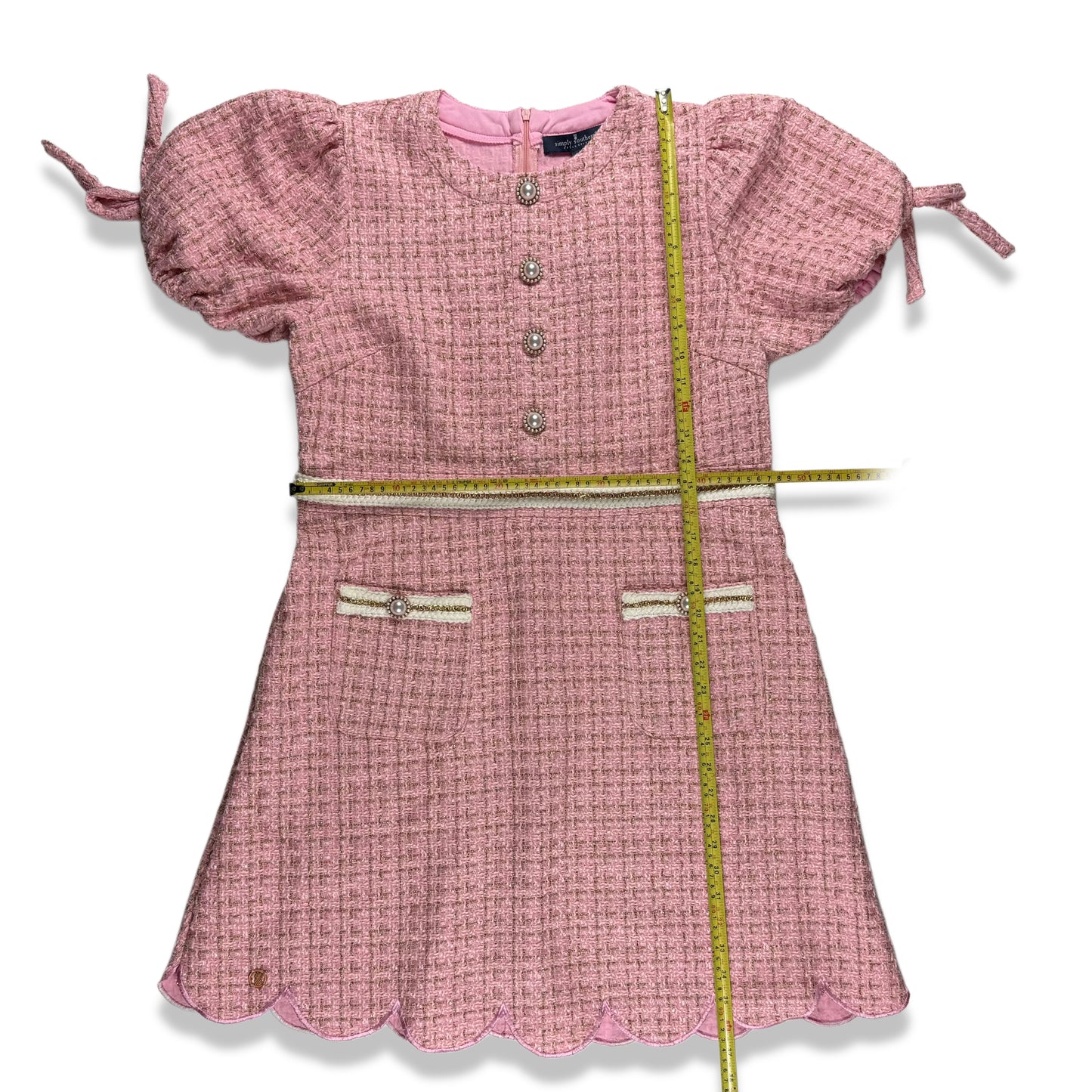 VESTIDO TWEED ROSADO | SIMPLY SOUTHERN | TALLA M
