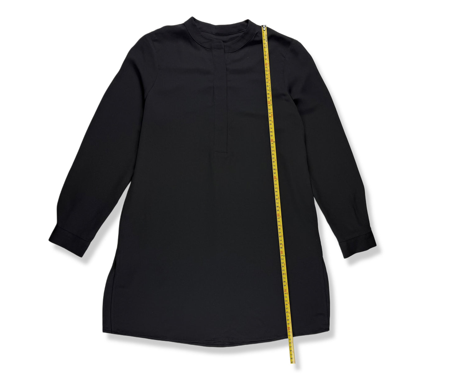 BLUSA NEGRA DE MANGA LARGA | ANNE KLEIN | TALLAS