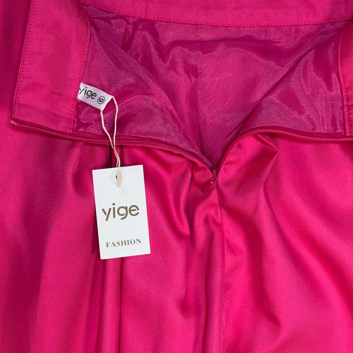 NEW | FALDA MIDI FUCSIA PARA MUJER | YIGE | TALLA 6 (S)