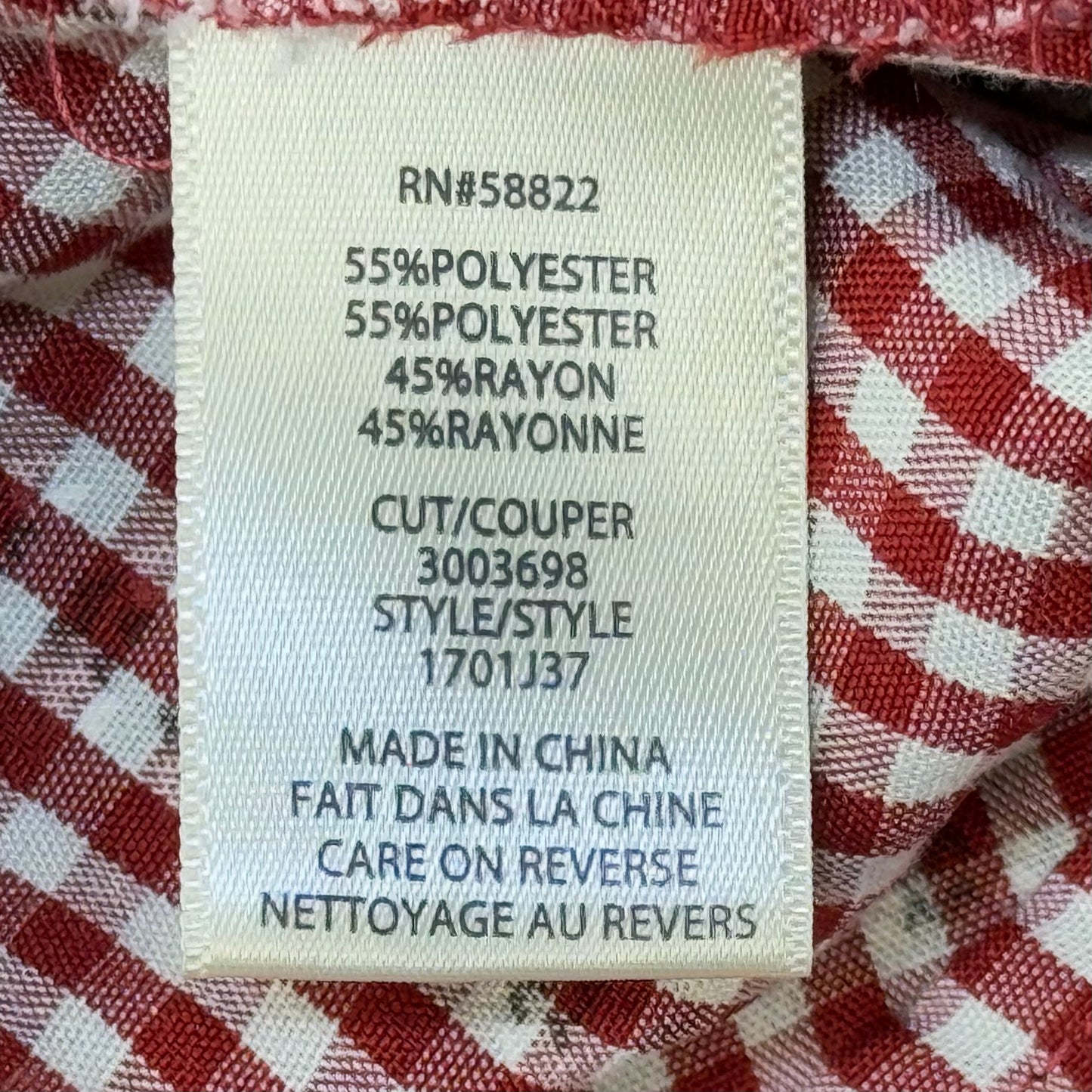 BLUSA DE CUADROS VICHY CON MANGAS ABULLONADA | MAX STUDIO | M