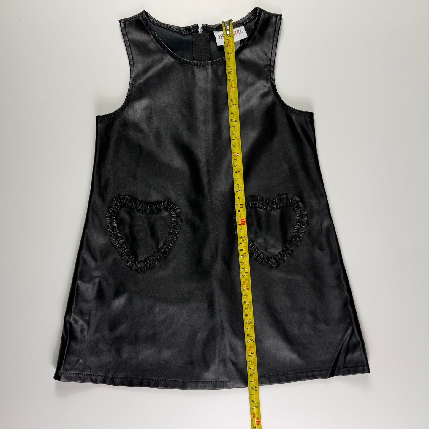 VESTIDO NEGRO FAUX LEATHER PARA NIÑAS | DIVA GIRL | 5
