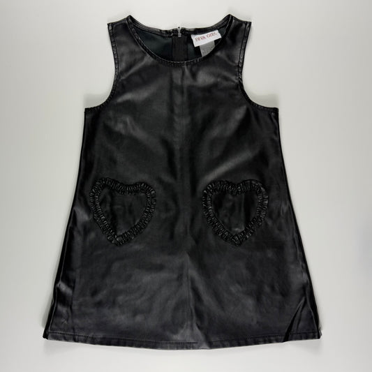 VESTIDO NEGRO FAUX LEATHER PARA NIÑAS | DIVA GIRL | 5