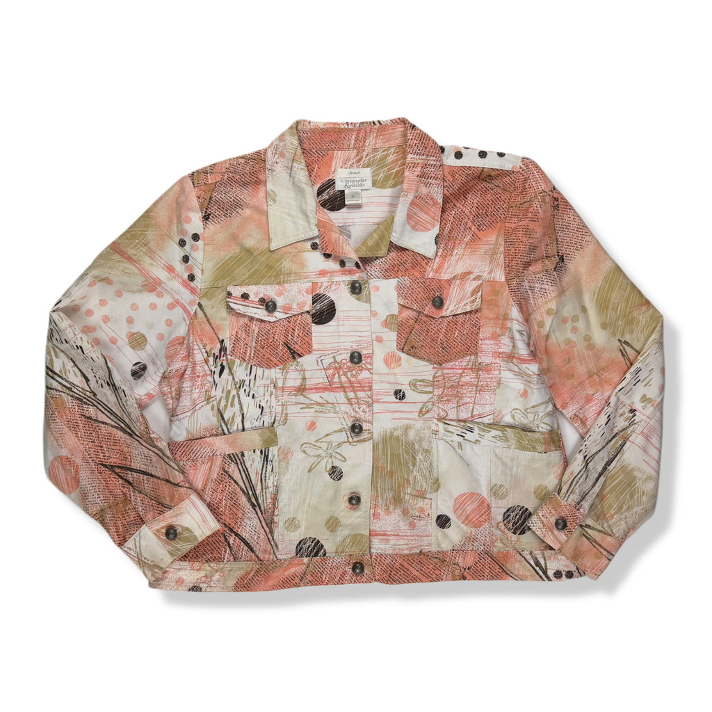 CHAQUETA ESTAMPADA | CHRISTOPHER & BANKS | TALLA XL