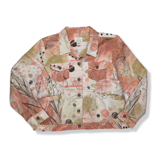 CHAQUETA ESTAMPADA | CHRISTOPHER & BANKS | TALLA XL