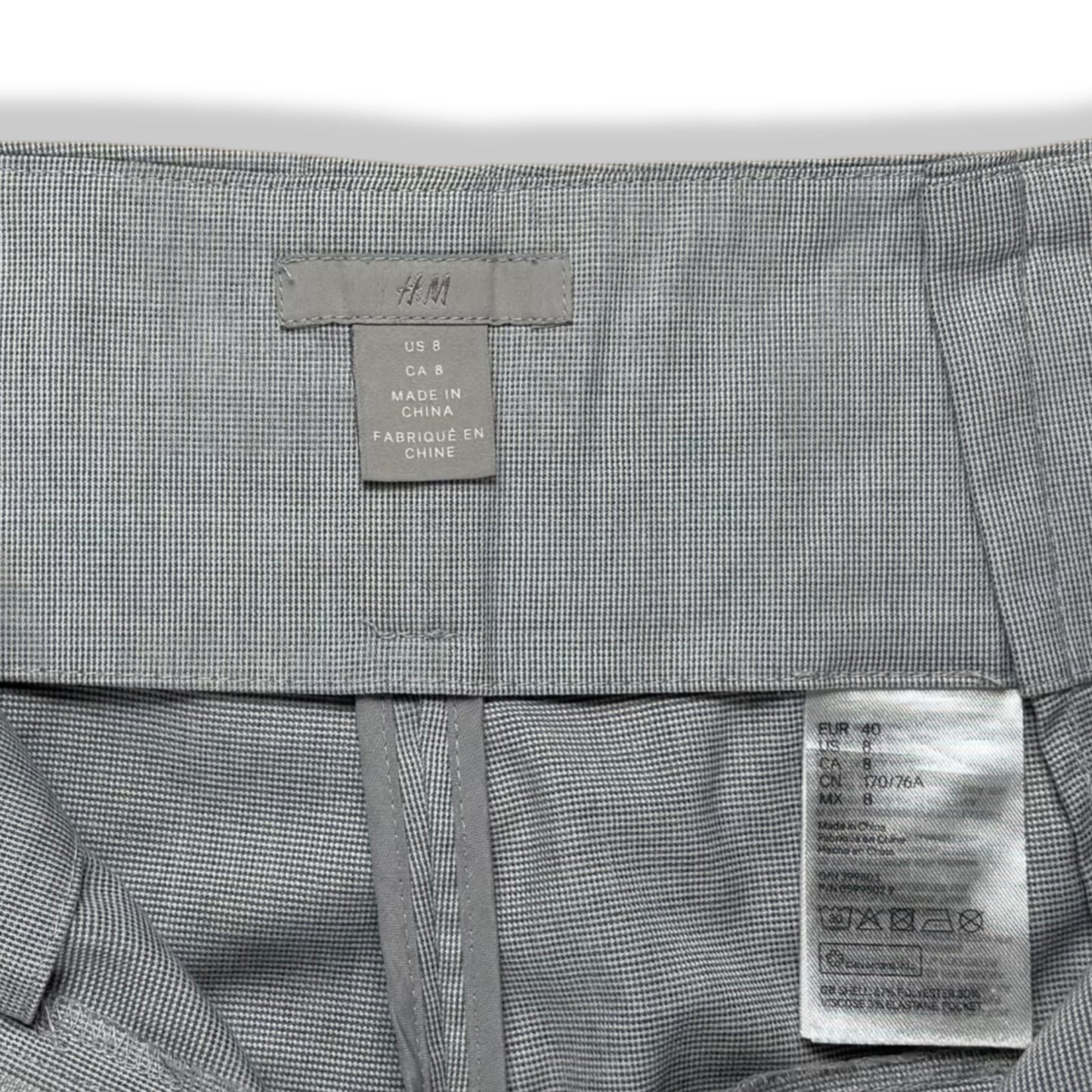 PANTALÓN GRIS PAPER BAG | H&M | TALLA 8
