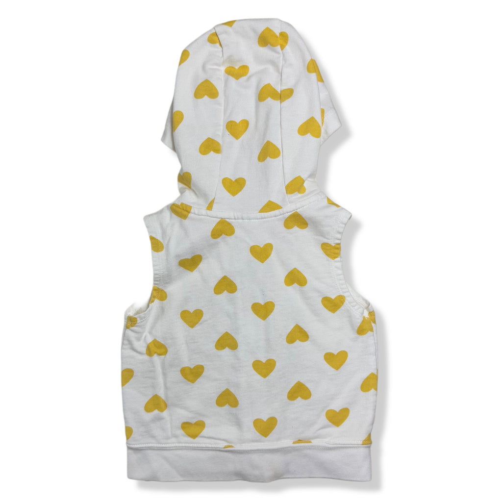 CHALECO CON CAPUCHA DE CORAZONES | CARTER'S | 12M