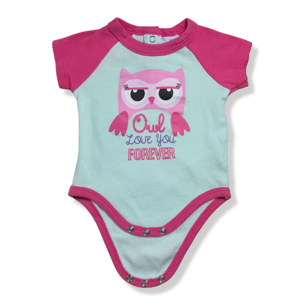 BODY CON ESTAMPADO DE BÚHO | QUILTEX | 3-6M