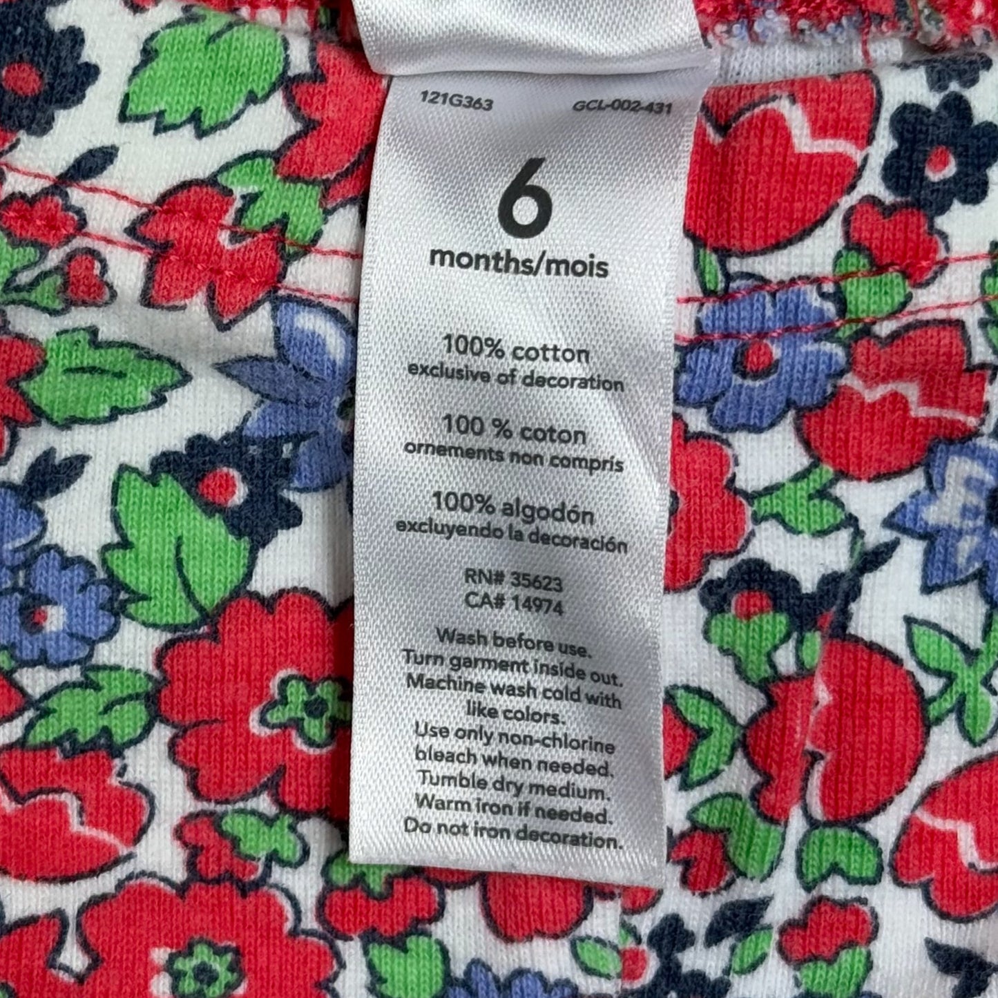 LEGGINGS PARA BEBÉS | CARTER’S | TALLA 6M