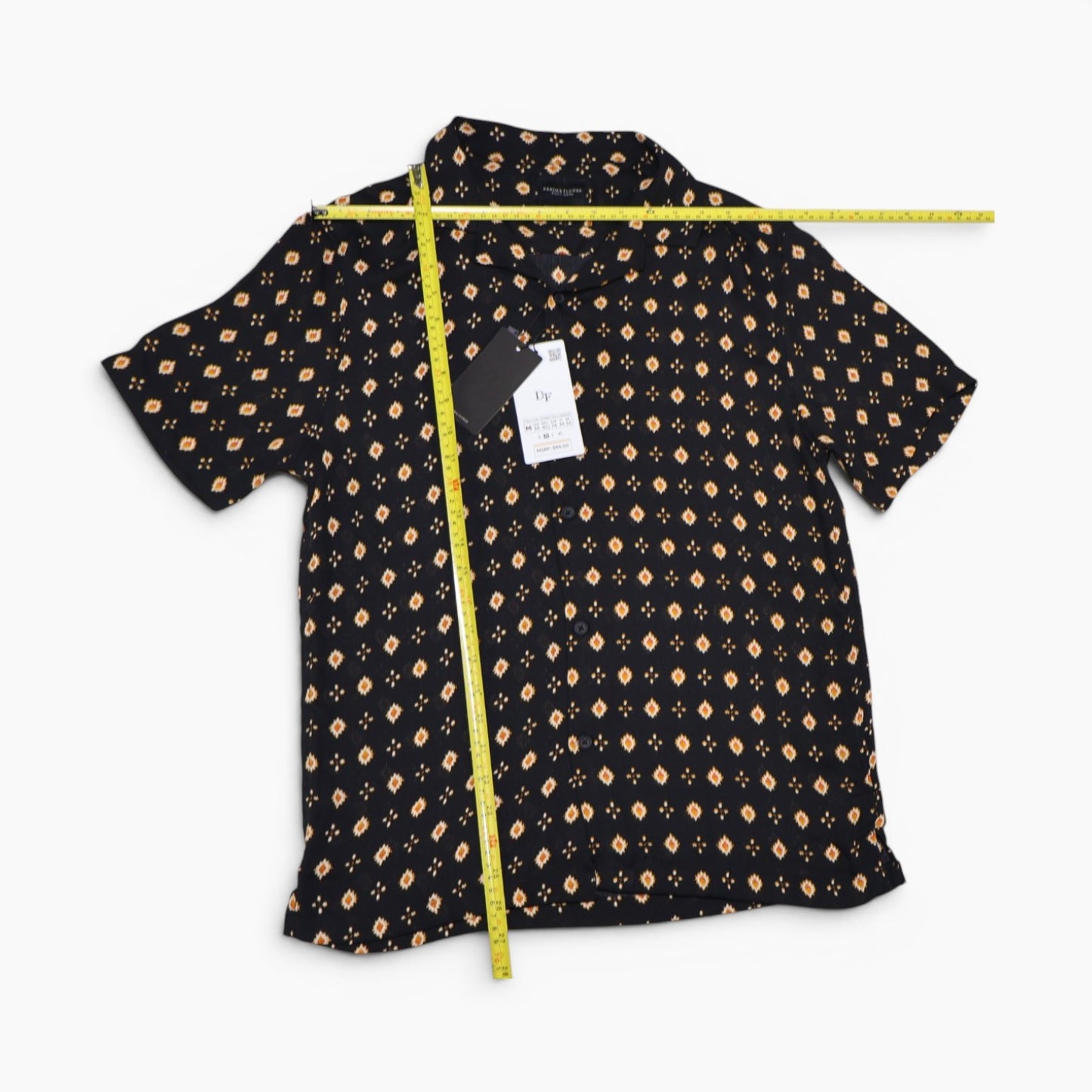 CAMISA NEGRA ESTAMPADA | DENIM & FLOWER | TALLA M