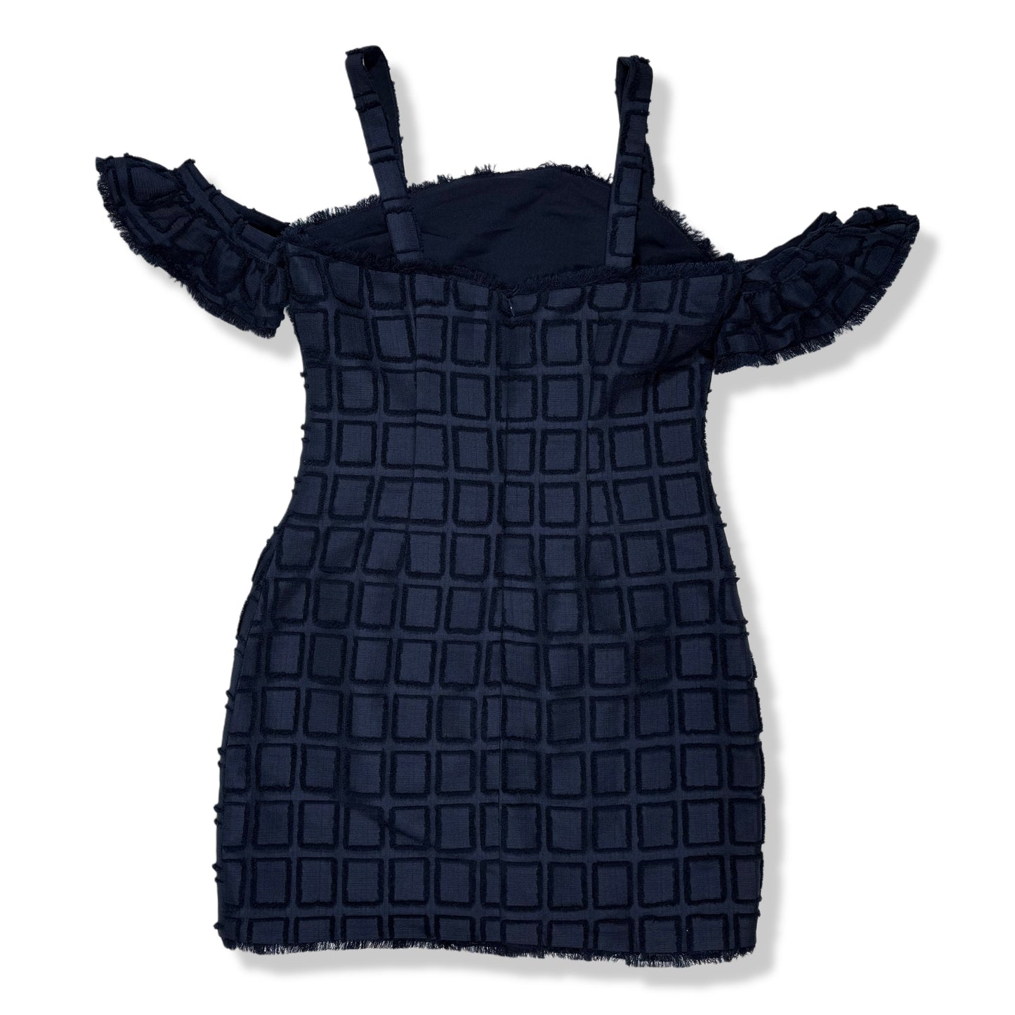 VESTIDO AZUL MARINO CON HOMBROS DESCUBIERTOS | ENDLESS ROSE | TALLA M