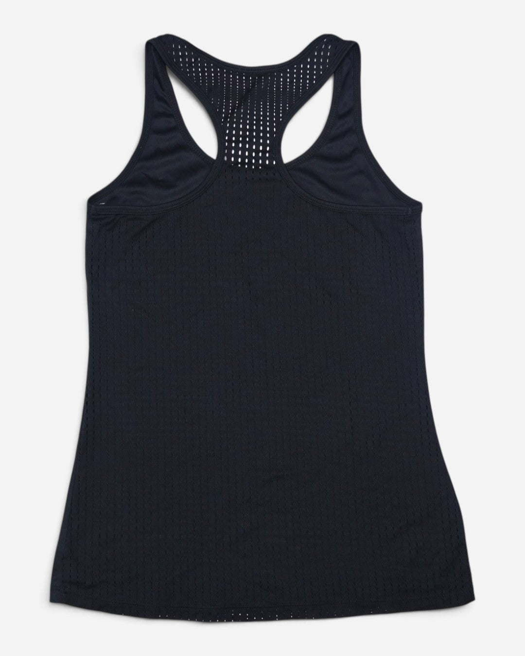 Camiseta deportiva negra RBX sin mangas con espalda de malla para mujer, talla XS, ropa de segunda mano en República Dominicana