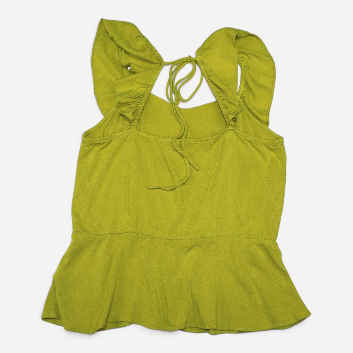 TOP TIPO PEPLUM CON VUELOS Y LAZO EN LA ESPALDA | MOA MOA | TALLA XL