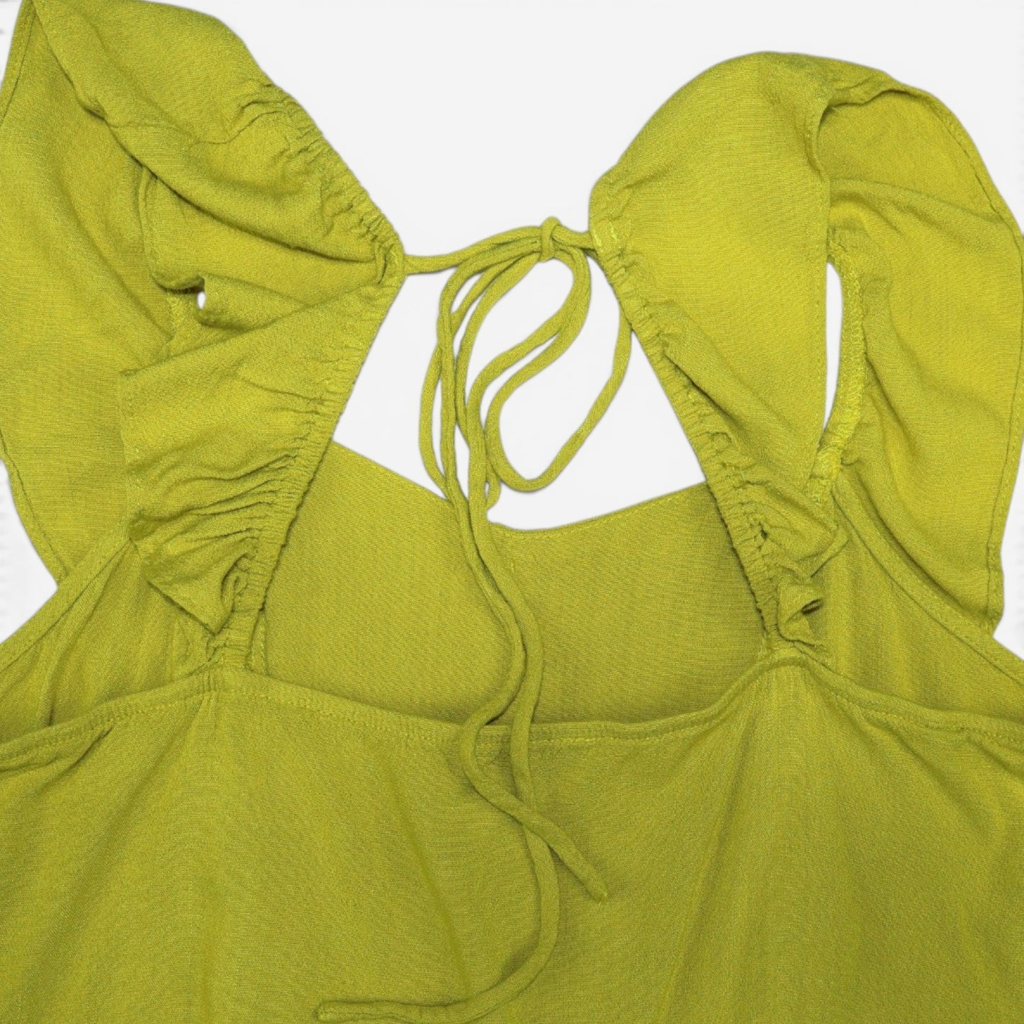TOP TIPO PEPLUM CON VUELOS Y LAZO EN LA ESPALDA | MOA MOA | TALLA XL