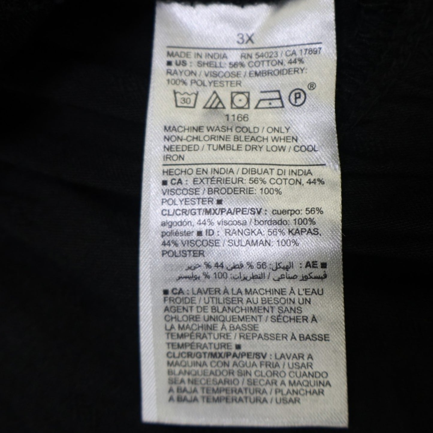 NUEVA CON ETIQUETA | BLUSA NEGRA CON BORDADO | OLD NAVY | TALLA 3X
