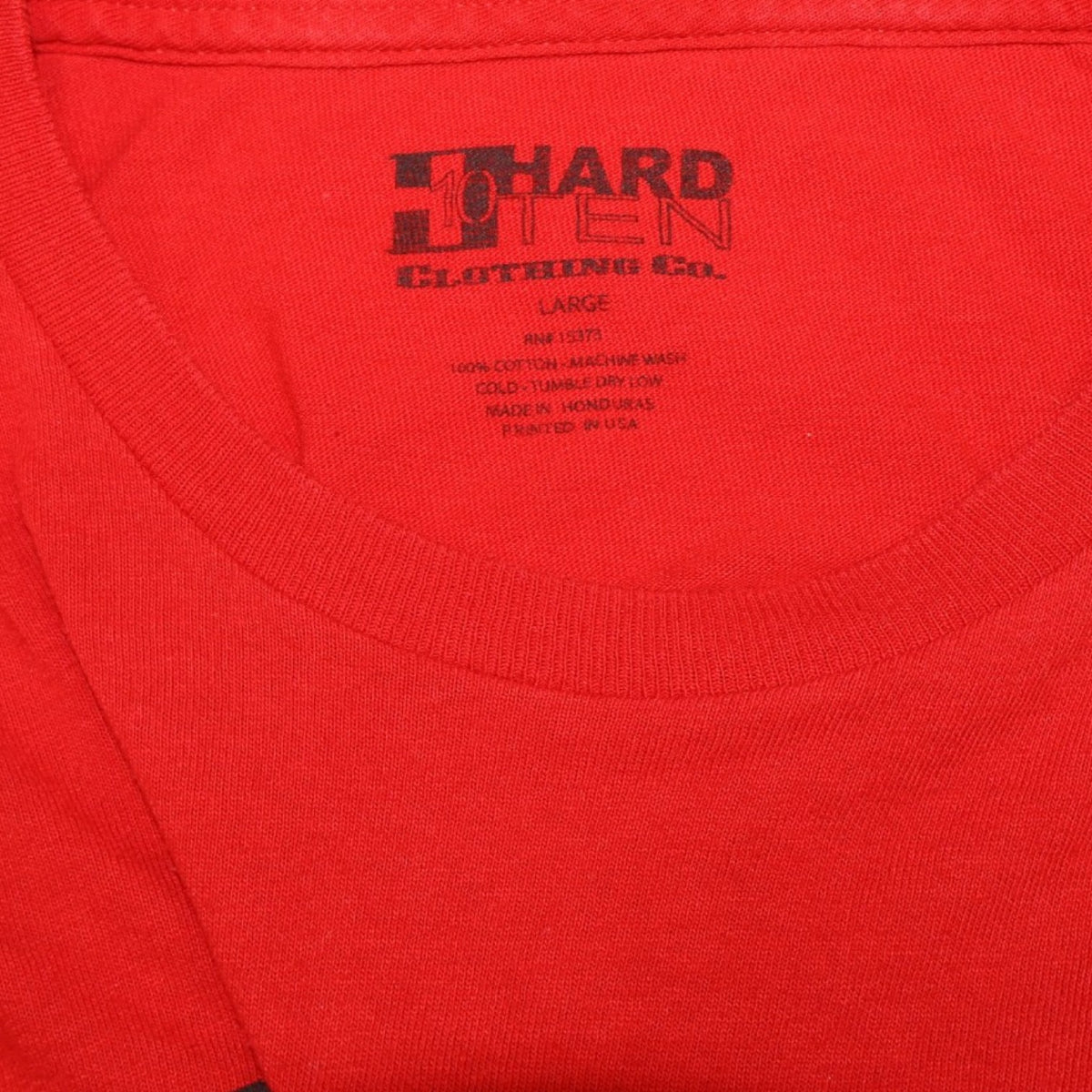 T-SHIRT ROJO PARA HOMBRE | HARD TEN | TALLA L