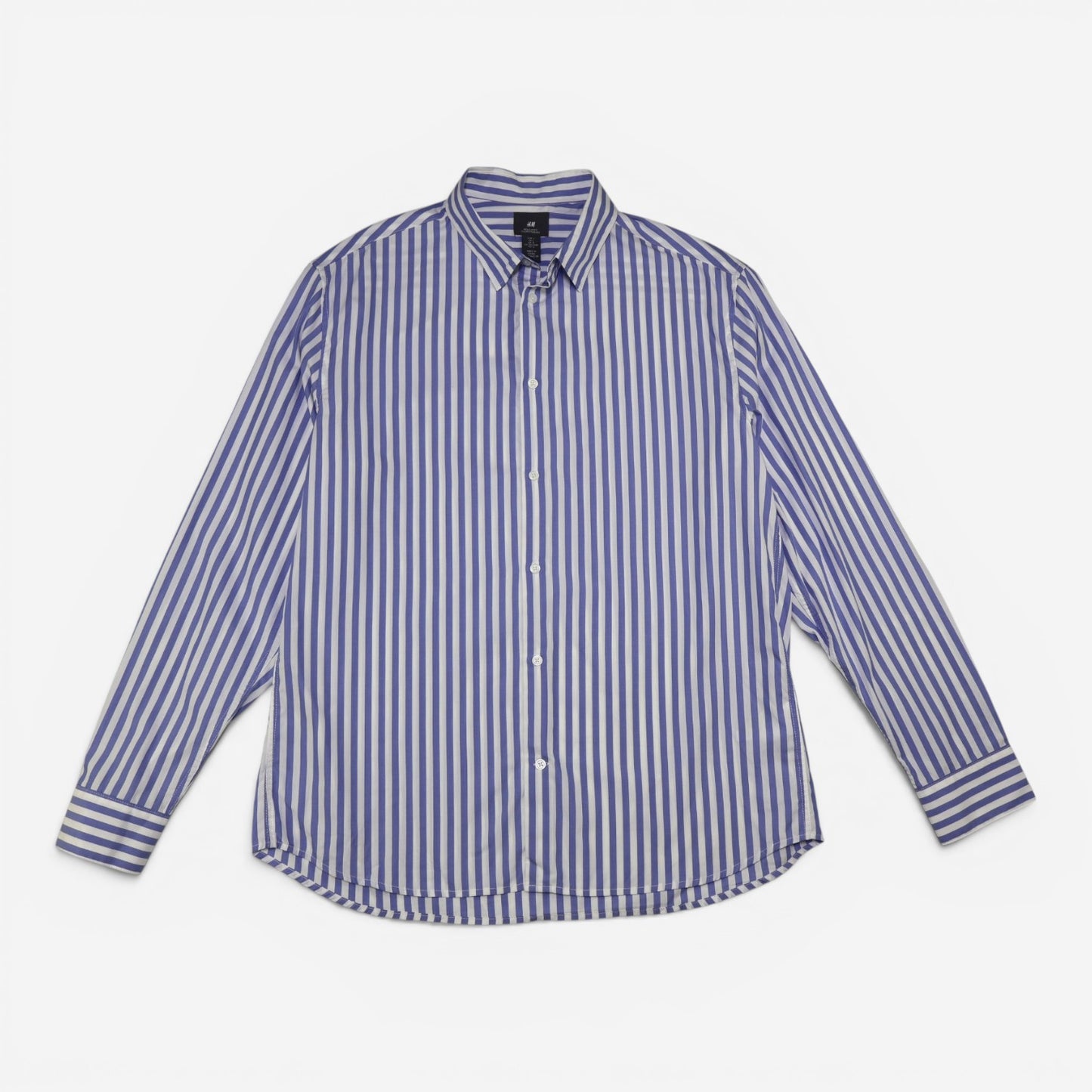 CAMISA DE RAYAS AZUL Y BLANCA | H&M | TALLA L